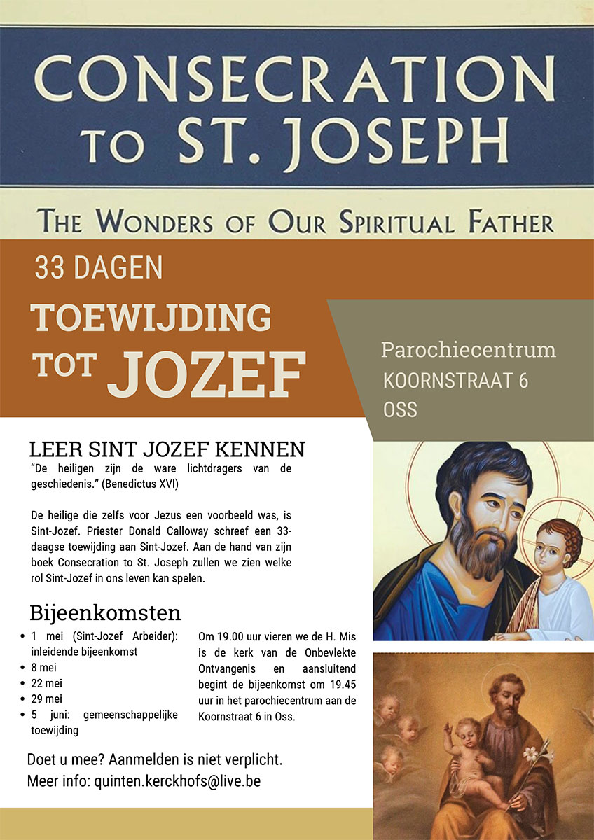 Poster Toewijding aan Sint-Jozef